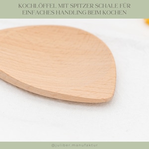 Kochlöffel personalisiert, Küchenhelfer aus Holz, Geschenk Mama, Geschenkidee Oma SCHMECKT'S Bild 8