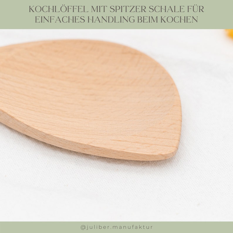 Kochlöffel personalisiert, Küchenhelfer aus Holz, Geschenk Mama, Geschenkidee Oma SCHMECKT'S Bild 8