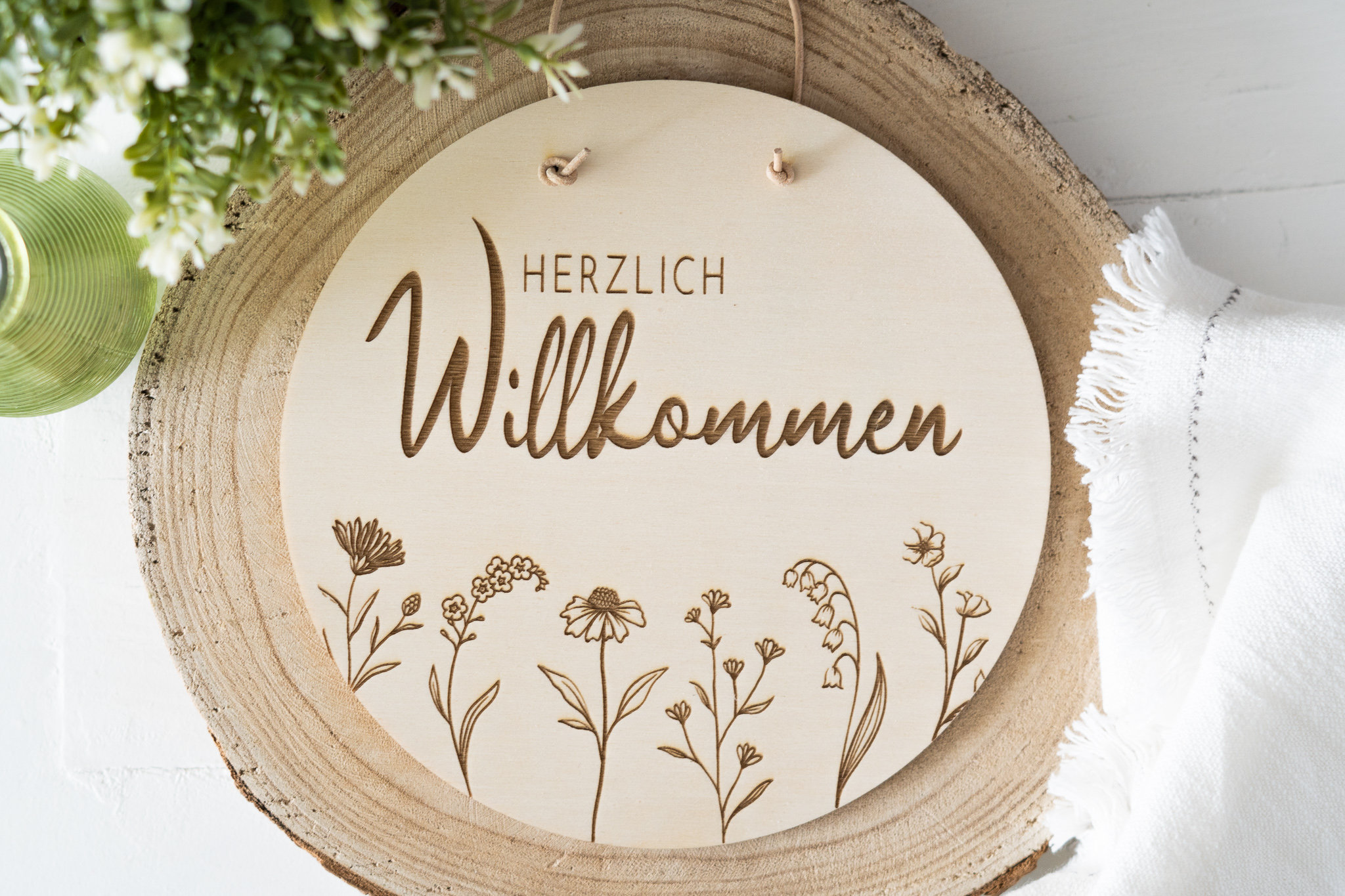 Schild Willkommensschild Hochzeit Fest Holz mit goldener Klammer in  Hamburg-Mitte - Hamburg Hamm