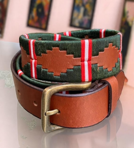 Hand-embroidered Argentinian Leather Polo Belt - Etsy Australia display picture 2