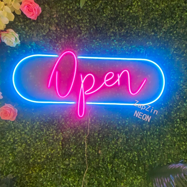 Open Neon Bar Sign  LED Sign For Restaurant Bar Shop Store  Door Sign Wall Decor Business Store Sign Custom Neon Sign