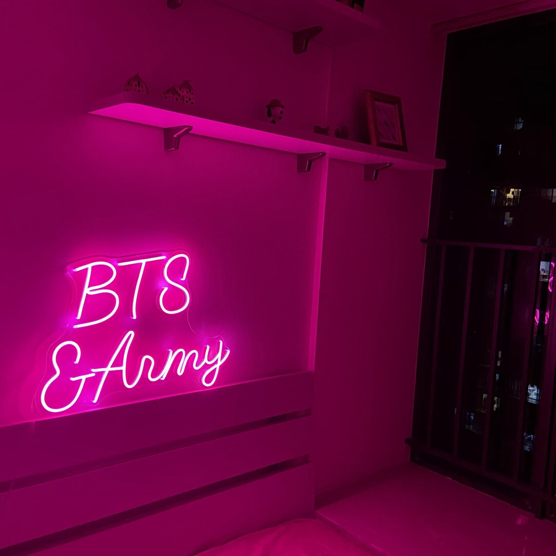 BTS bangtan Neon Lights logo concert led Sign wall decor Etsy