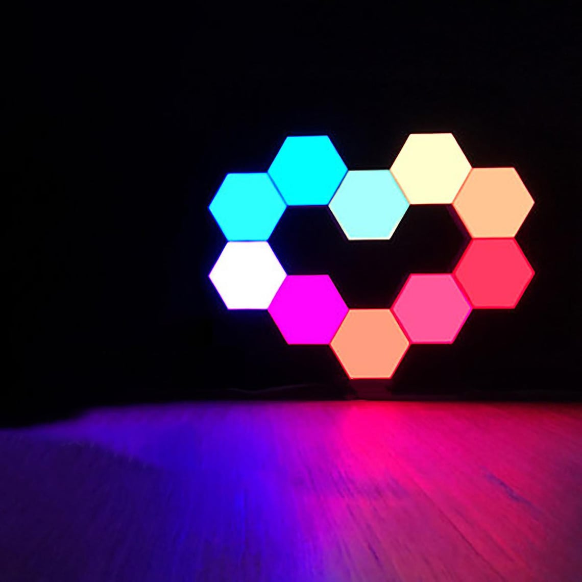 Touch Sensitive Colorful Modular Quantum Lamp / LED Night Etsy
