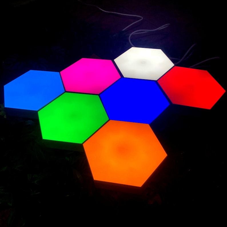 Touch Sensitive Colorful Modular Quantum Lamp / LED Night Etsy