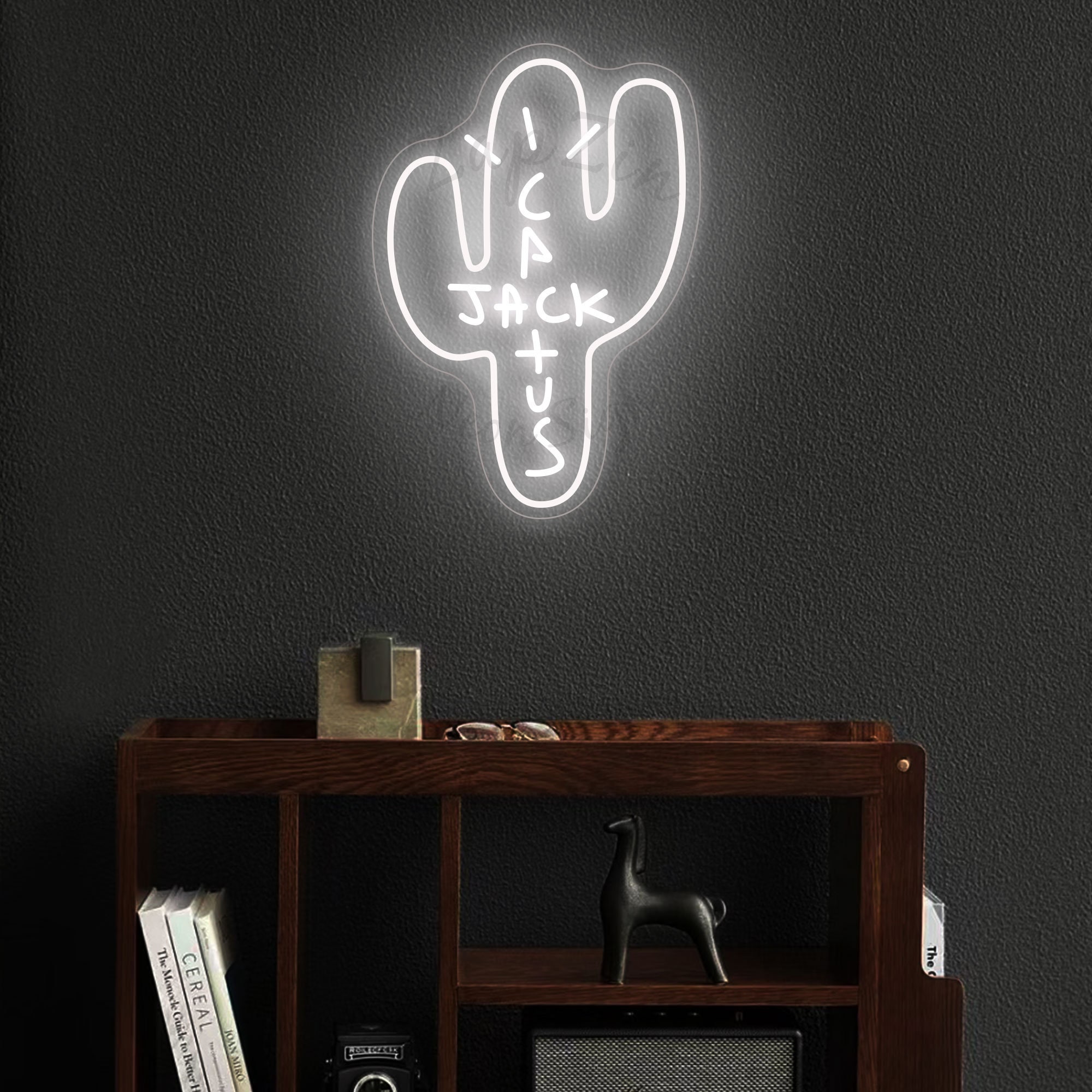Cactus Jack Neon Sign/records Music Neon Light/ Led Cactus Jack Neon Sign/records Music Neon Light/ Led