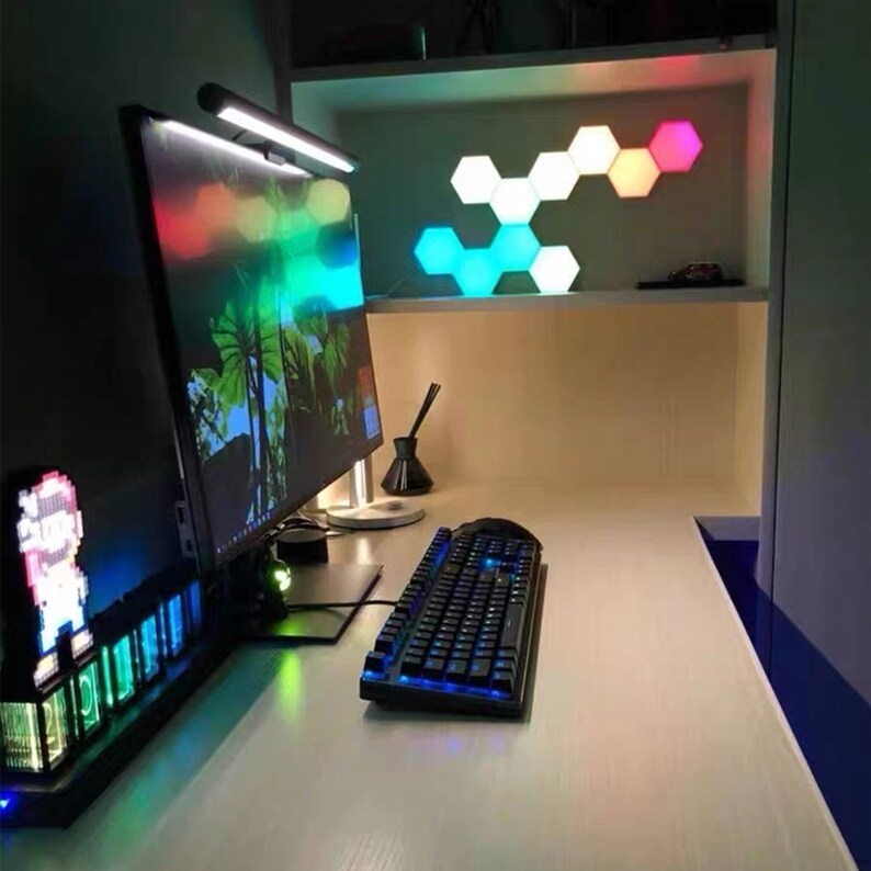 Touch Sensitive Colorful Modular Quantum Lamp / LED Night Etsy