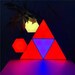 Color Changing Wall Led Light Blocks double Control Volume Triangle ...