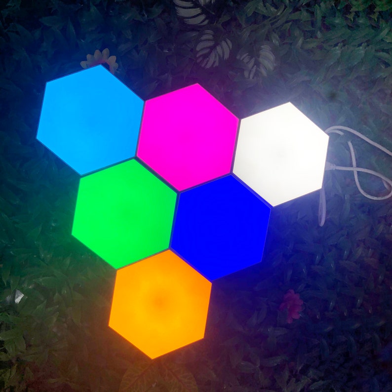 Touch Sensitive Colorful Modular Quantum Lamp / LED Night Etsy