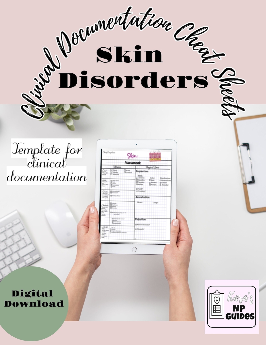 Clinical Documentation Template - SKIN COMPLAINTS - Etsy