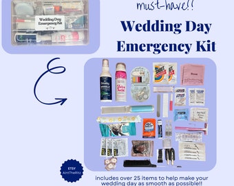 Must Have Wedding Day Emergency Kit | Bridal Gift | Bridesmaid Gift