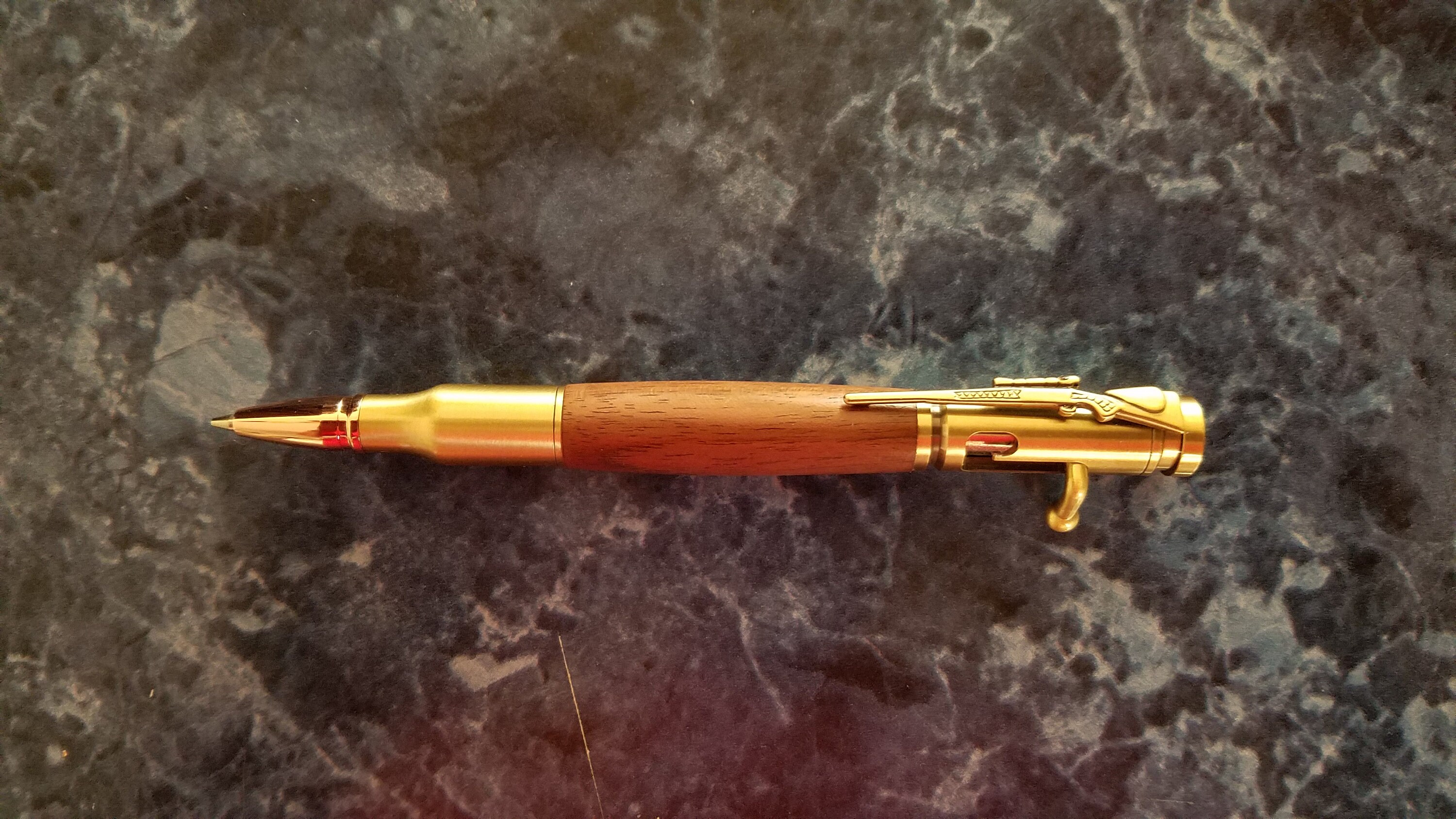 Walnut Bolt Action Mechanical Pencil Etsy