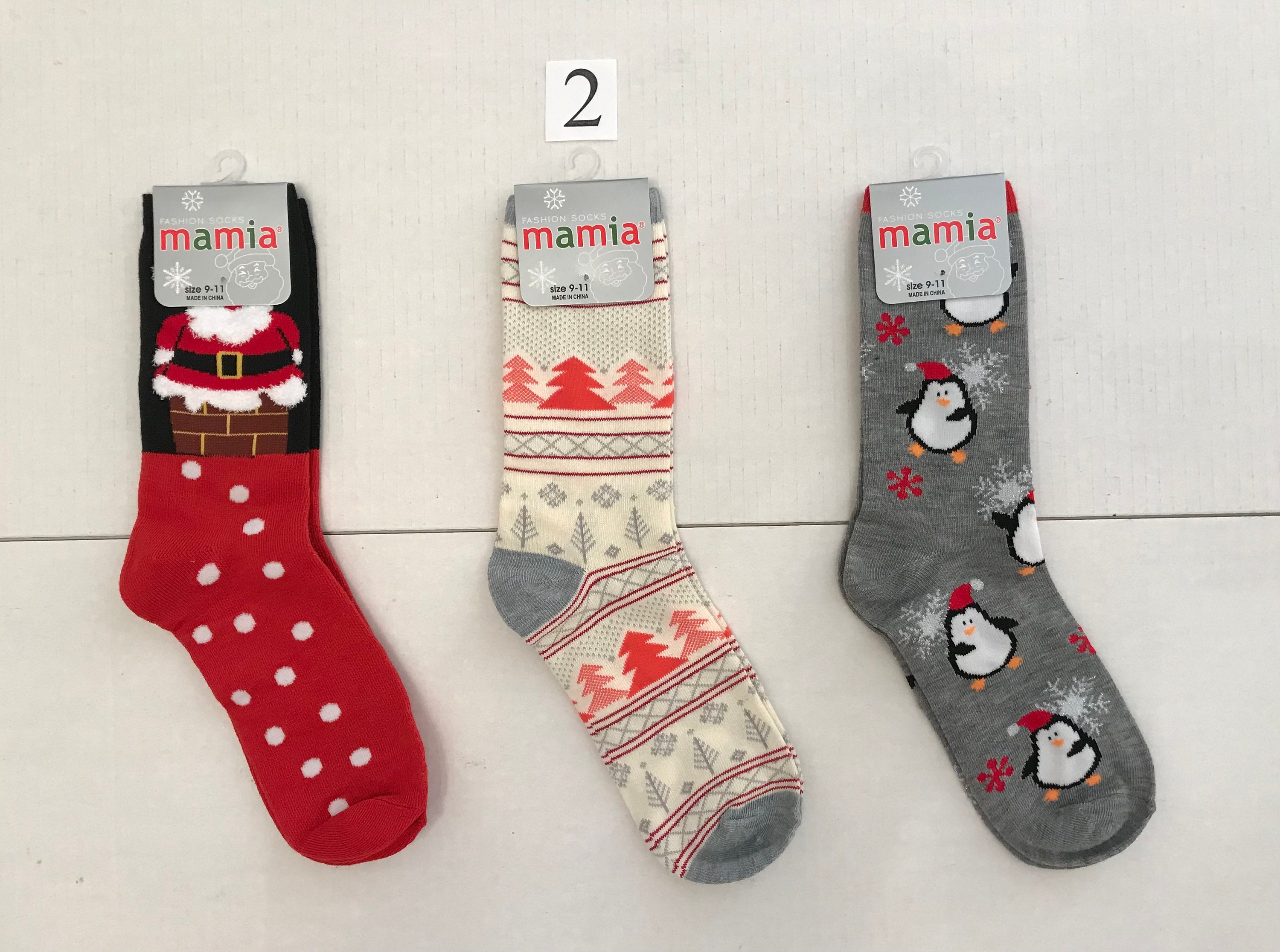 Christmas Socks - 3 Pair Packs of Crew Length Socks (post #94) - Etsy