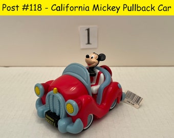 Pull Back Car - Disney Parks CALIFORNIA MICKEY 1 Pull Back Car, Vintage – 97988 (Post 118)