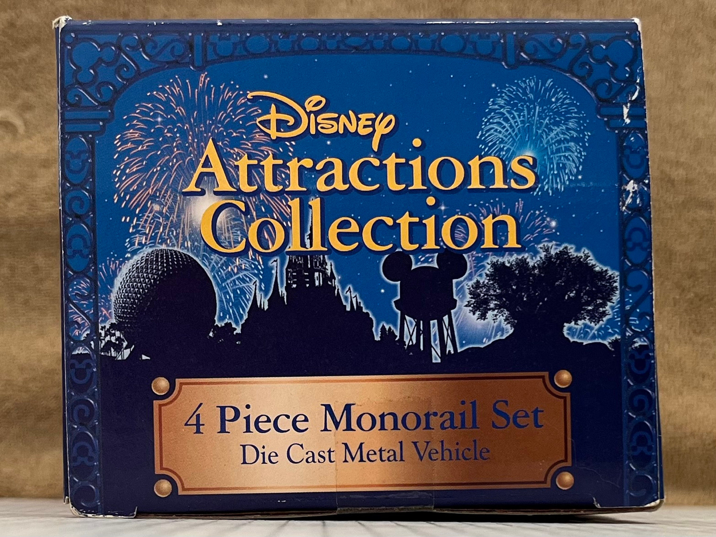 鉄道模型 Disney Monorail 4 Piece Die Cast l Walt Disney World Disneyland Resort Monorail 4 Piece Die