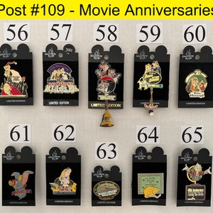 WDW Retired and Limited Edition Trading Pins - Movie Anniversaries (Condition: New) (Post 109)
