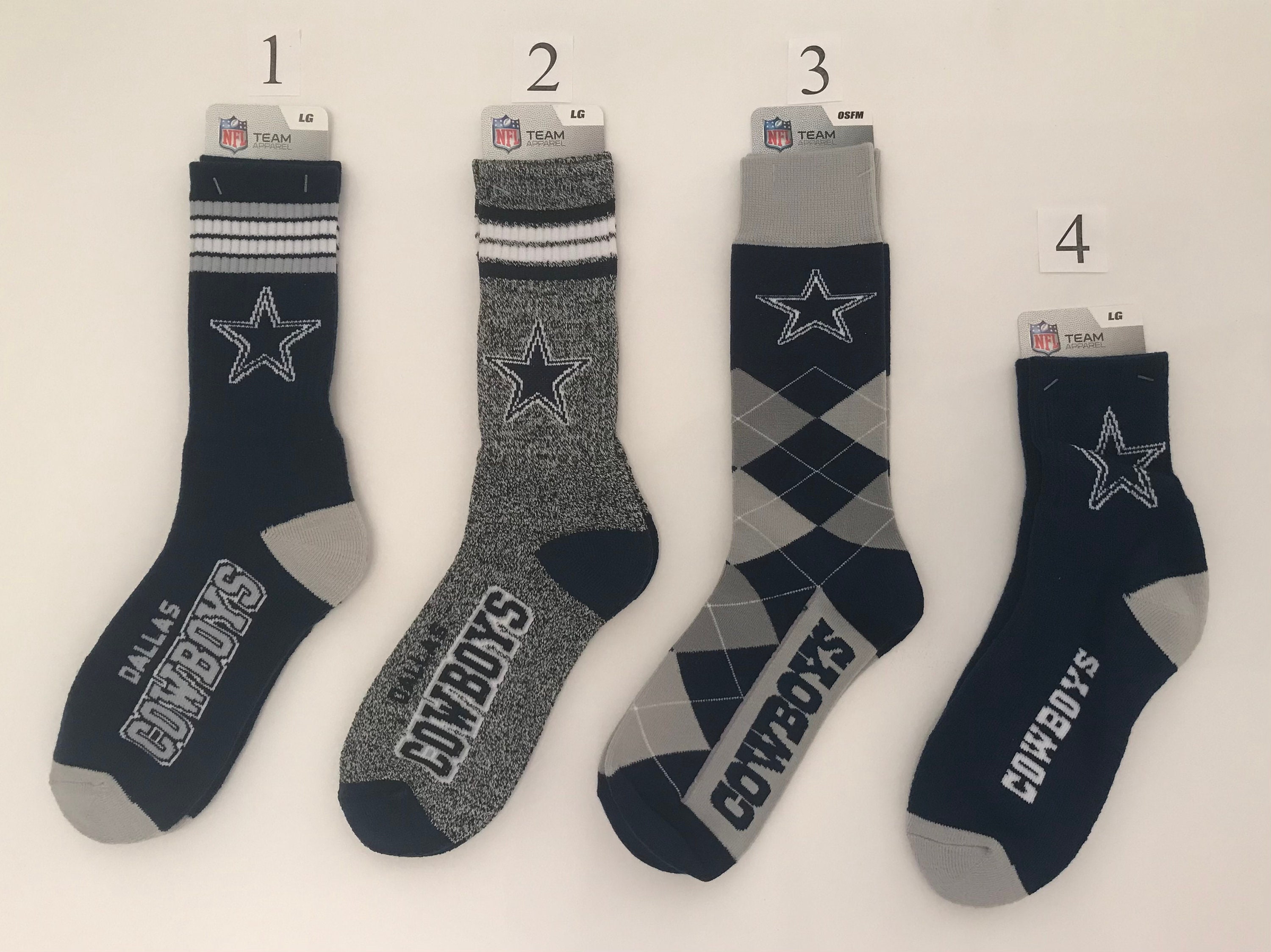 Vintage Dallas Cowboys NFL Socks Great Gift Stocking Stuffer Etsy