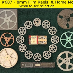 8mm Film 7 Reel Empty Canister (Metal) : Electronics 