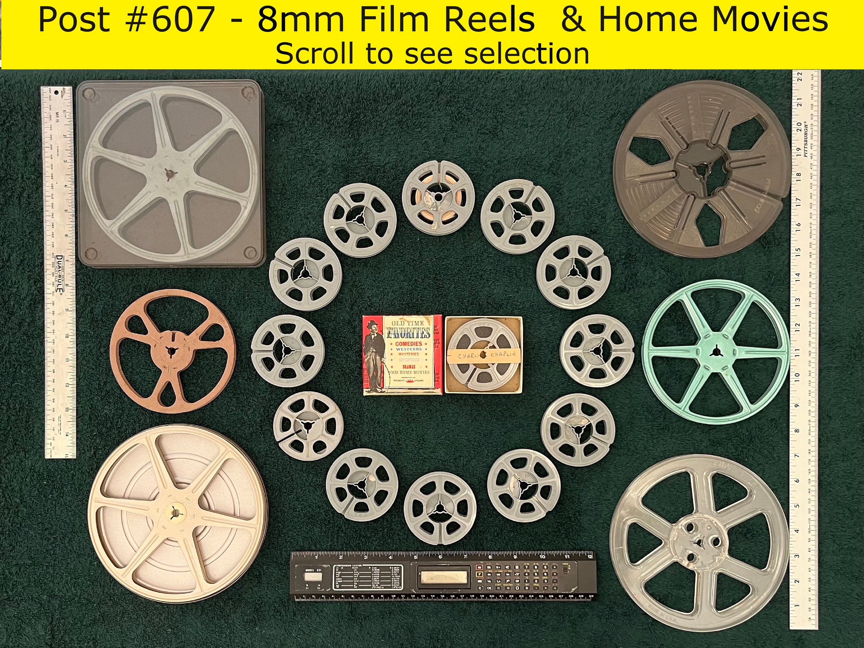 Vintage 8mm Film Reels, Canisters and Home Movies post 607 