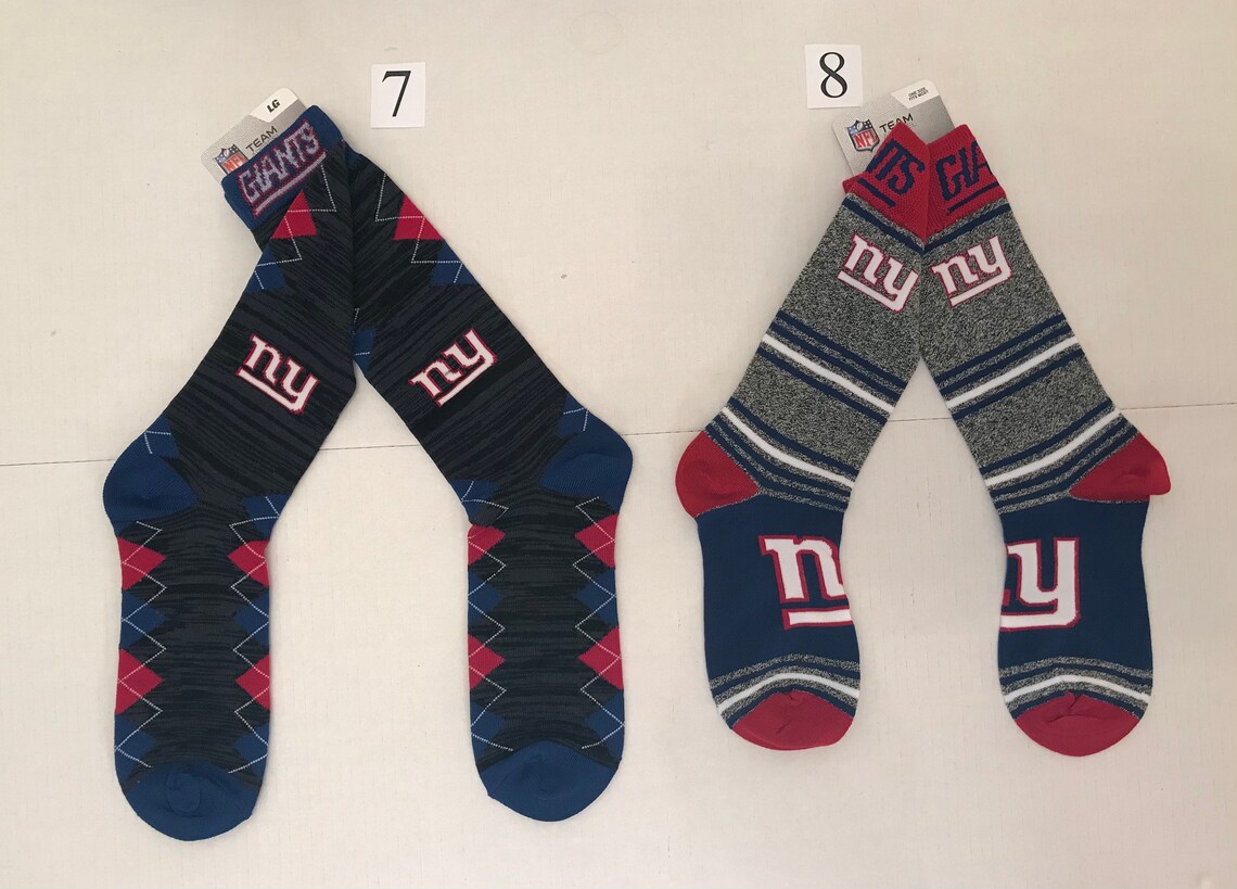 Vintage New York Giants NFL Socks Great Gift Stocking Stuffer Etsy