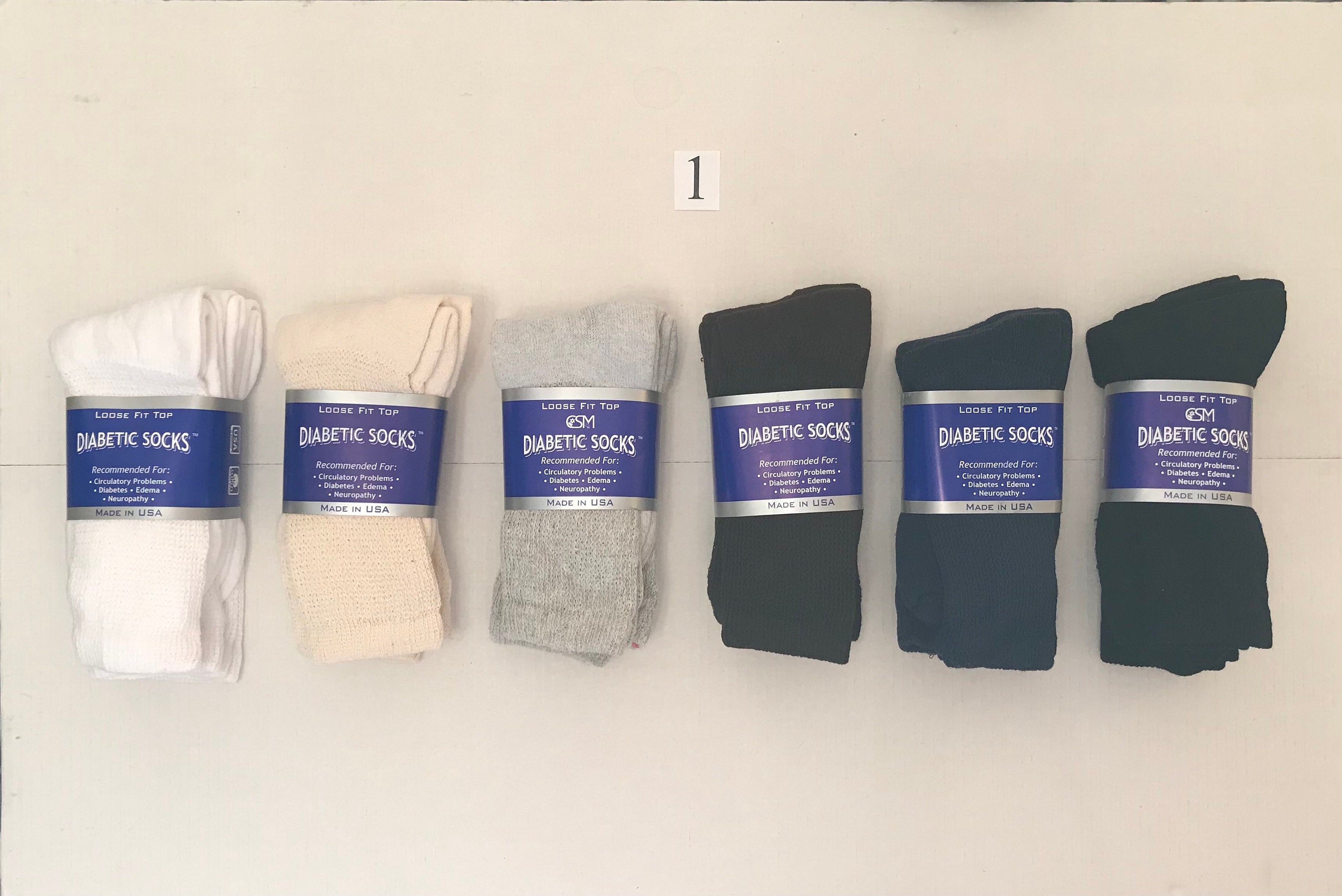 Chaussettes spéciales diabétiques 100% Coton pour hommes et femmes