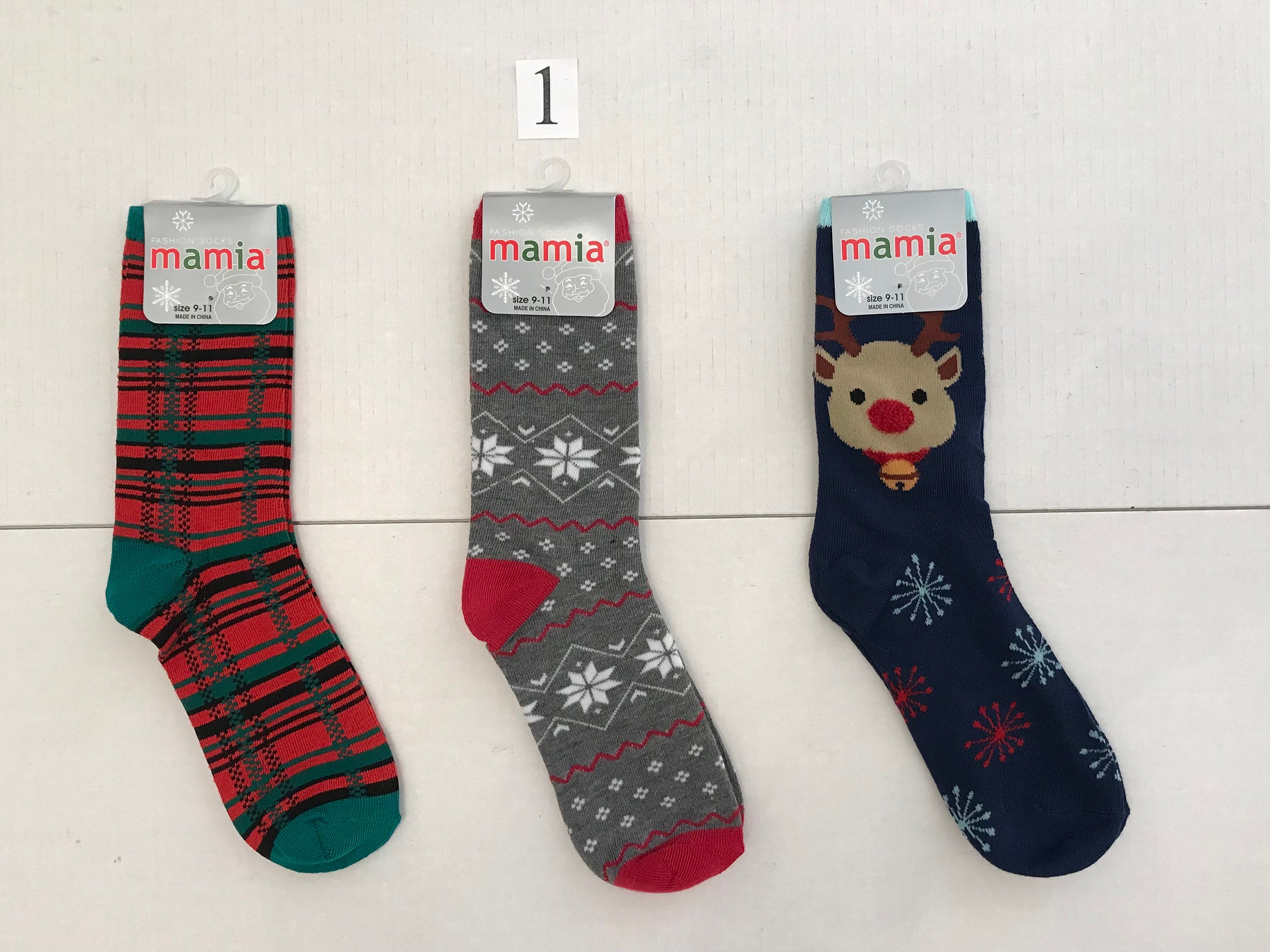 Christmas Socks - 3 Pair Packs of Crew Length Socks (post #94) - Etsy