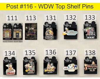 WDW Retired and Limited Edition Trading Pins – Top Shelf Pins (Condition: New) (Post 116)