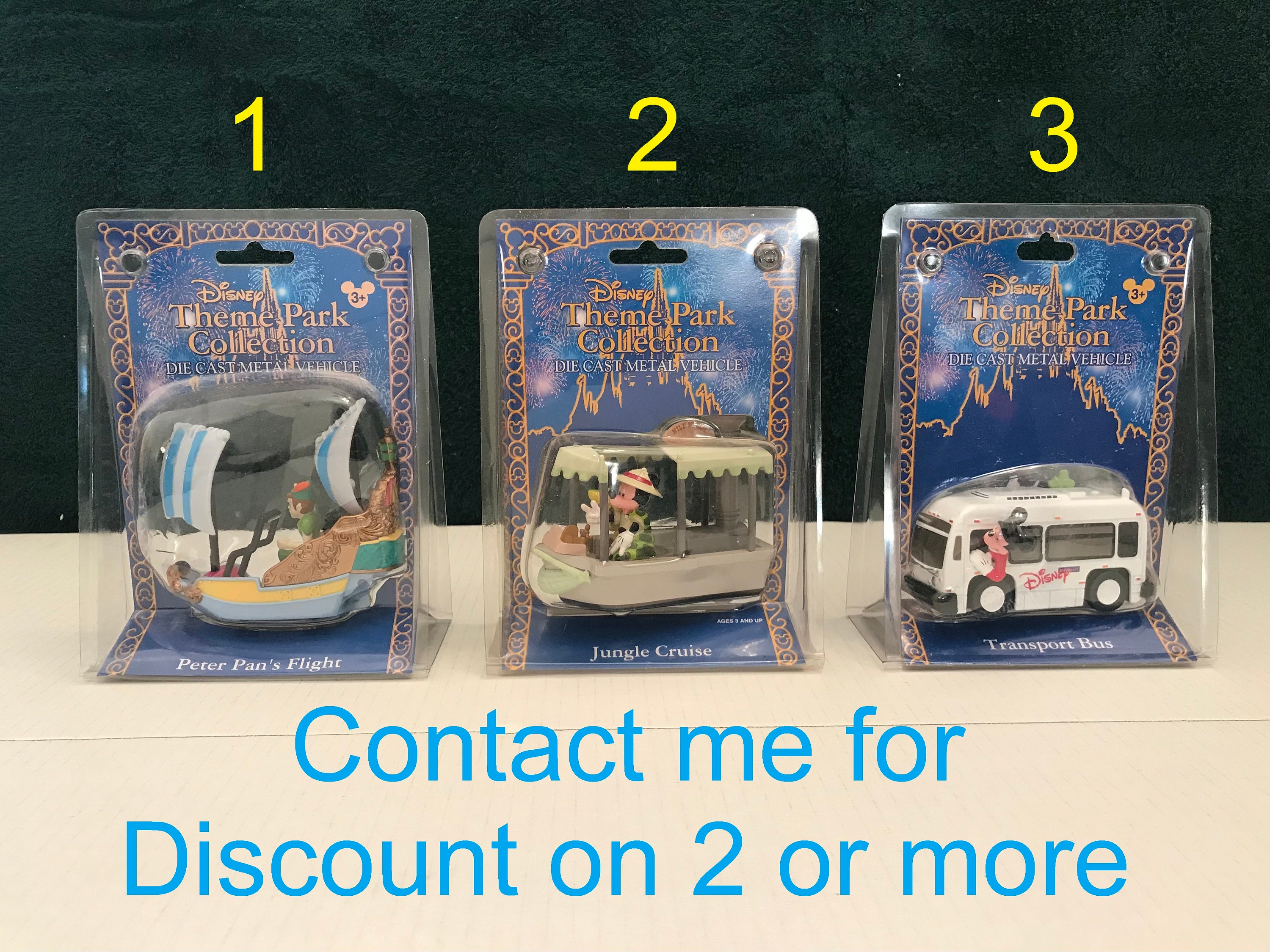 Disney Land World Store Theme Park Racers White Transport Bus Die