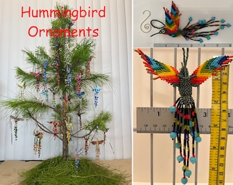 Christmas Ornaments - Sead Bead Hummingbird, Hand made (Post #550)