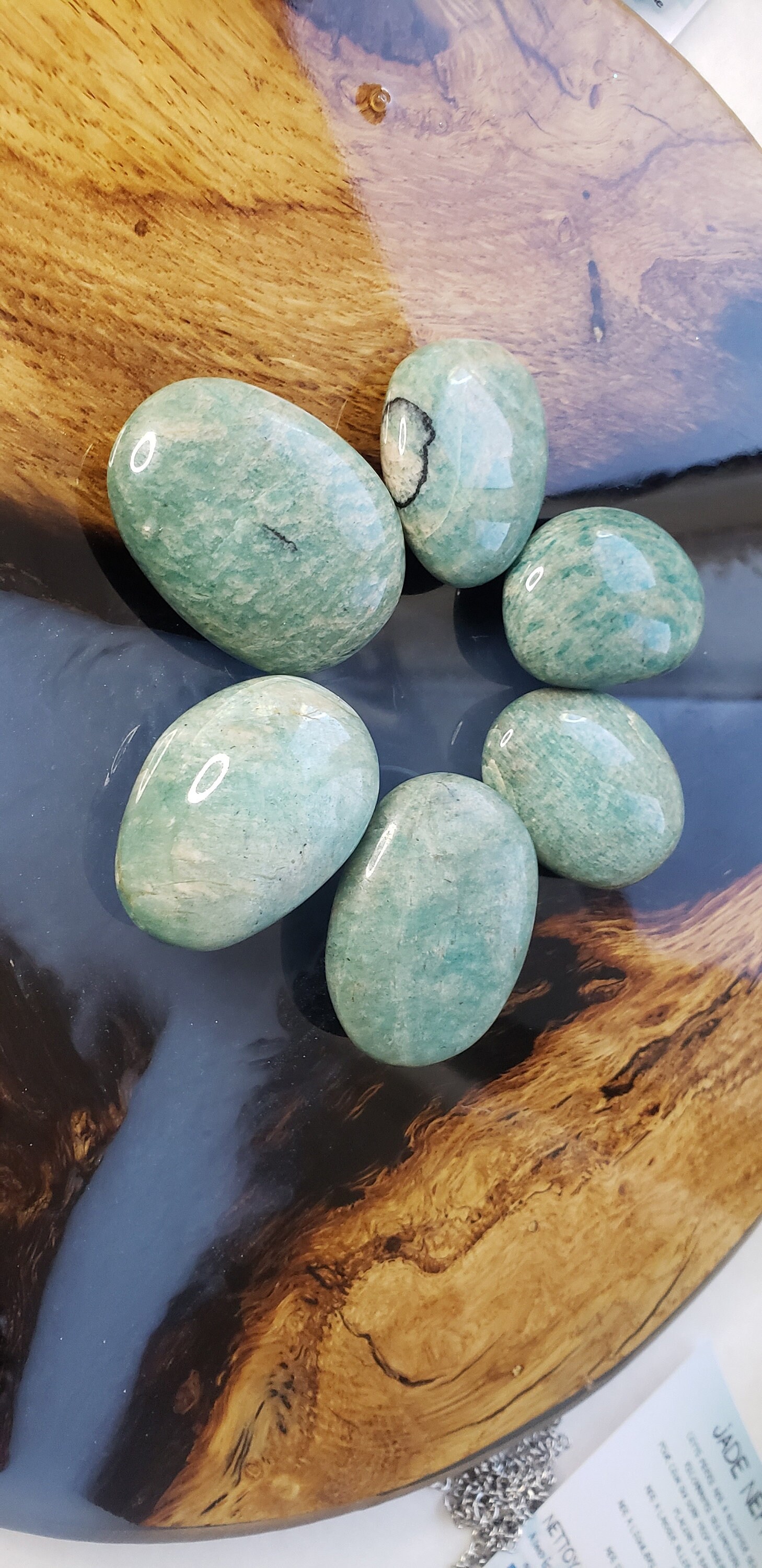 Galets d'amazonite Qualité Extra