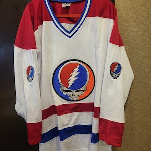 Colorado Avalanche Jersey Men Small Red Blue White Grateful Dead Steal Your  Face
