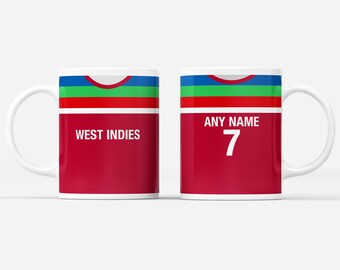 personalised west indies cricket shirt