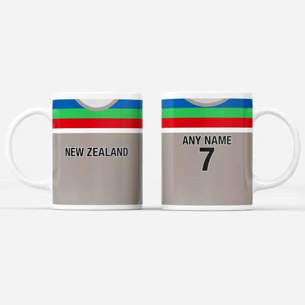 Personalised New Zeeland Cricket Mug Birthday Anniversary Christmas Valentines Day Wedding Occasion World Gift