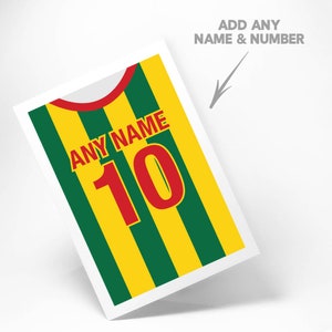 Cartão de cumprimentos personalizado do futebol mundial de gana, aniversário, natal, dia dos namorados, casamento, presente de futebol, áfrica