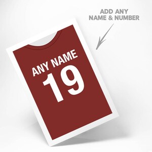 Tarjeta de felicitación de fútbol mundial de Qatar personalizada cumpleaños aniversario Eid Mubarak Ramadán San Valentín boda ocasión fútbol Arabia regalo
