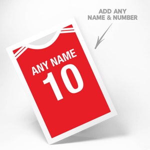 Tarjeta de felicitación de fútbol mundial de Canadá personalizada Cumpleaños Aniversario Navidad Día de San Valentín Ocasión de boda Regalo de fútbol Recién nacido