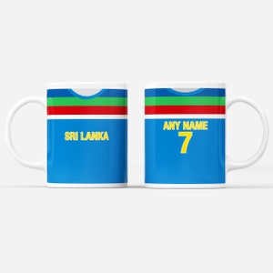 Gepersonaliseerde Sri Lanka Cricket Mok Verjaardag Verjaardag Kerst Valentijnsdag Bruiloft Gelegenheid Diwali Cadeau