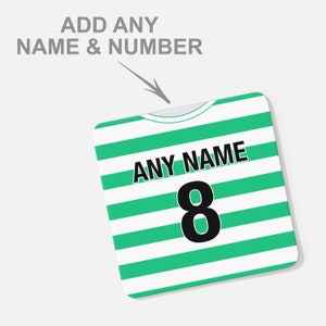 Personalisierte keltische inspirierte Farben Fußball Kühlschrank Magnet Geburtstag Jahrestag Weihnachten Weihnachten Valentinstag Hochzeit Anlass Fußball Geschenk