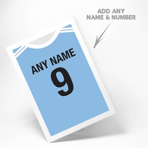 Tarjeta de felicitación de fútbol mundial de Uruguay personalizada, cumpleaños, aniversario, Navidad, Navidad, San Valentín, boda, ocasión, regalo de fútbol, nuevo