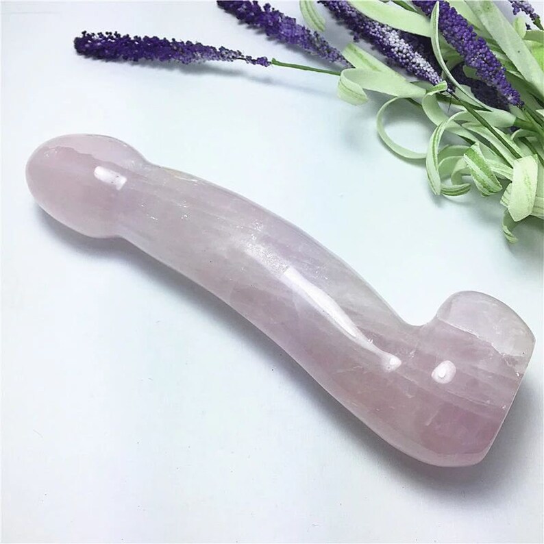Rose Quartz Yoni Stone Yoni Massage Wand Crystal Wand Etsy