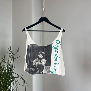 Vintage 1990s Boys Don&#39;t Cry Cut Off Tank Top