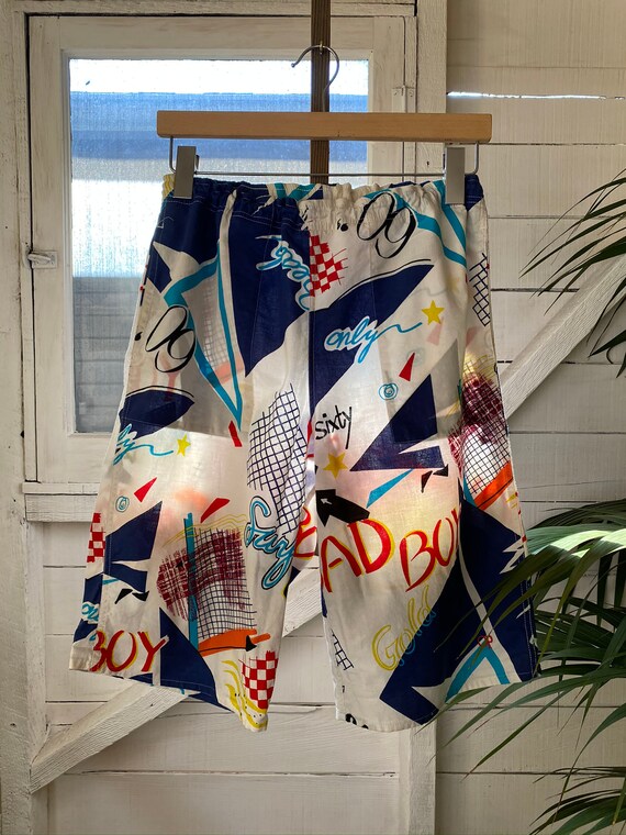 パンツ 90s vintage ocean pacific short pants Vintage 90s Ocean Pacific Surf Shorts, Printed Cotton, Made in USA