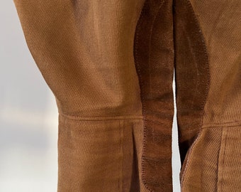 Pantalon D'équitation Jodhpurs Vintage - Années 40 - Culotte équestre Laine Marron - Taille 28x29 - USA