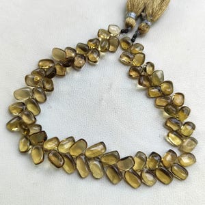 Smooth Honey Quartz Beads