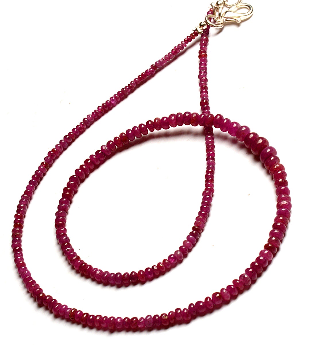 Collana Di Perline Sfaccettate Con Rondelle Di Peridoto Naturale Da 3-4 - Foto 3