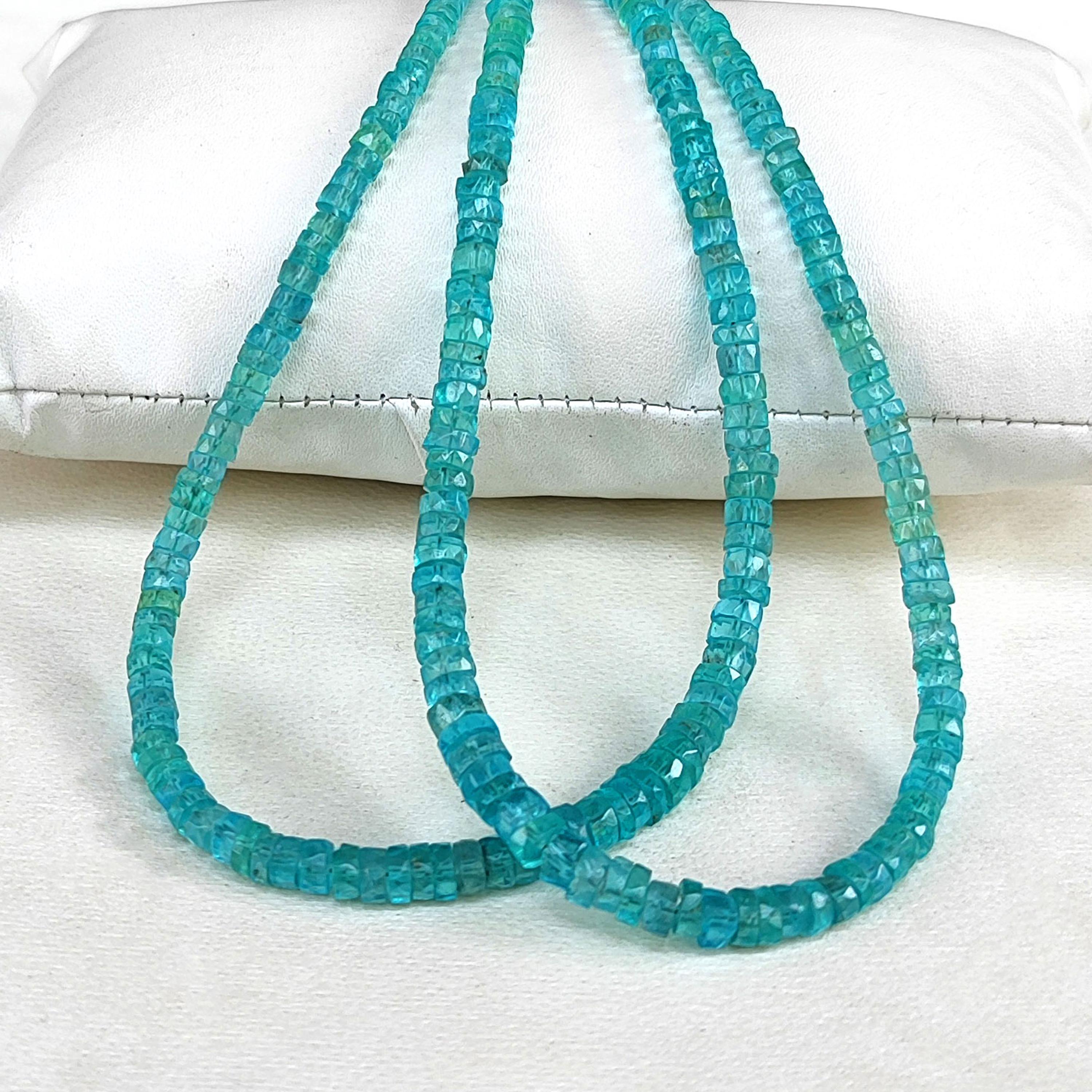 天然グリーンアパタイト宝石 3～5 mmサイズ ファセットヘイシロンデル