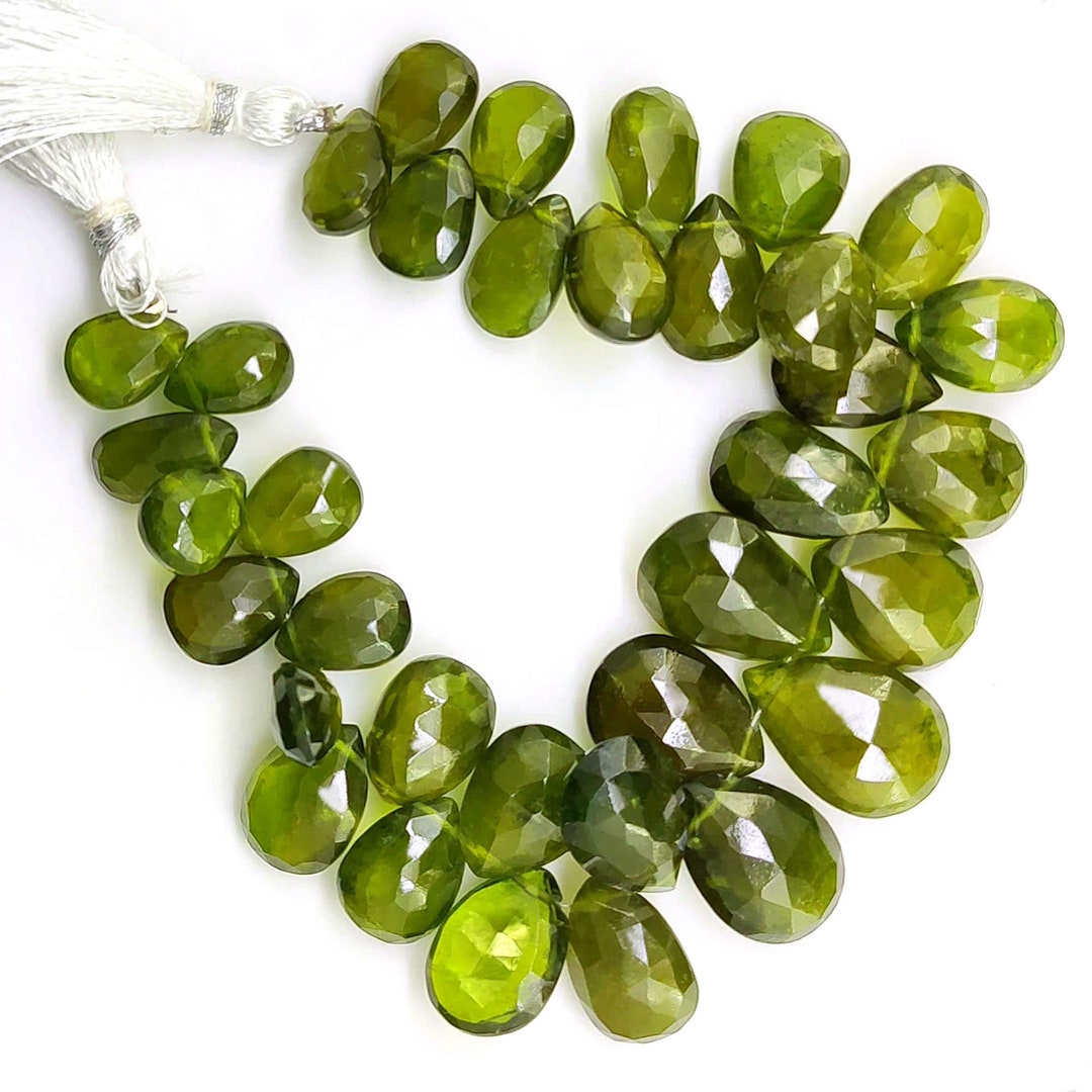Buy Vesuvianite Gemstone Beads 13x9 to 20x14 Mm Size Faceted Pear