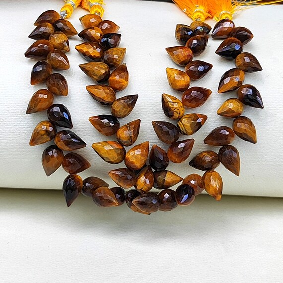 天然タイガーアイクォーツ宝石 11 x 7 ～ 12 x 8 mm サイズ