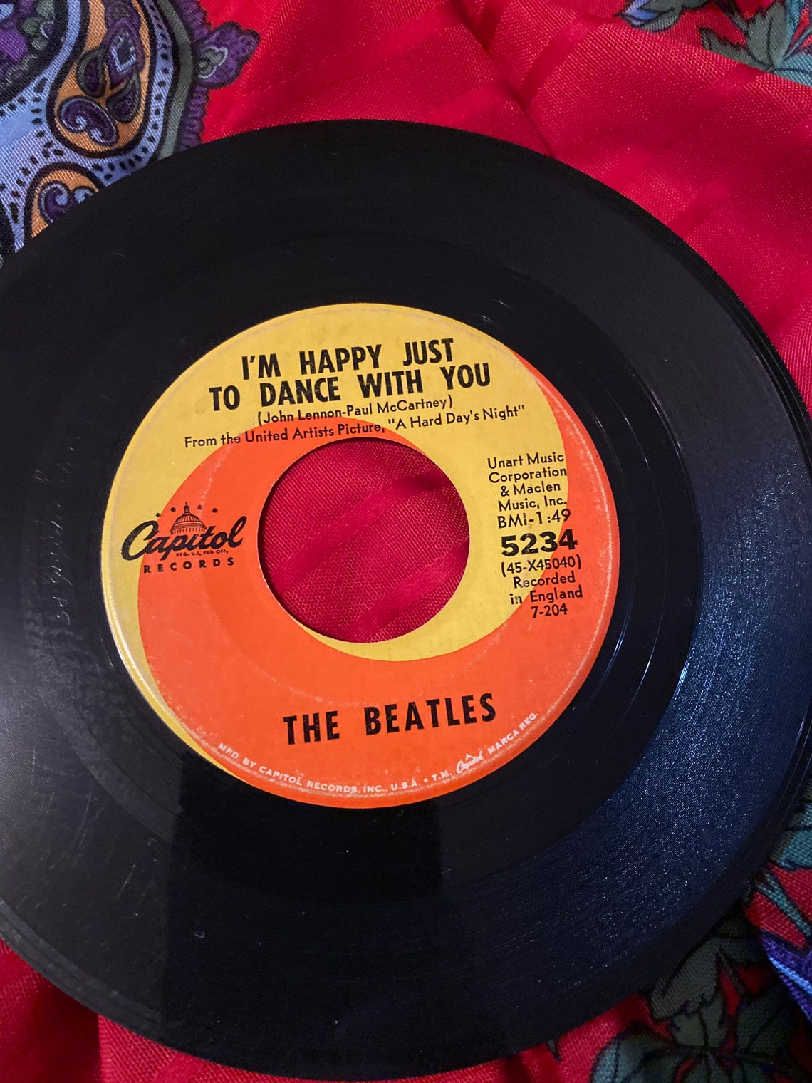 Rare Beatles 45 Rpm Record Collection Etsy