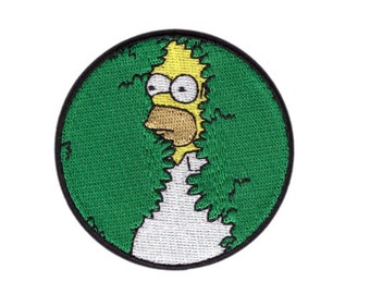 Homer in Bush Meme None of My Business Patch