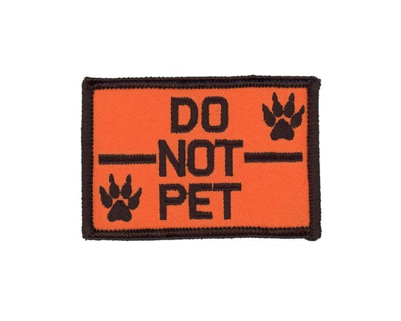 Dog Harness Patch Embroidered Fun Patch LARGE Black Patch Suitable for  Julius-k9 Products No Manners Dog Sign Tag Velcro Name Patch 